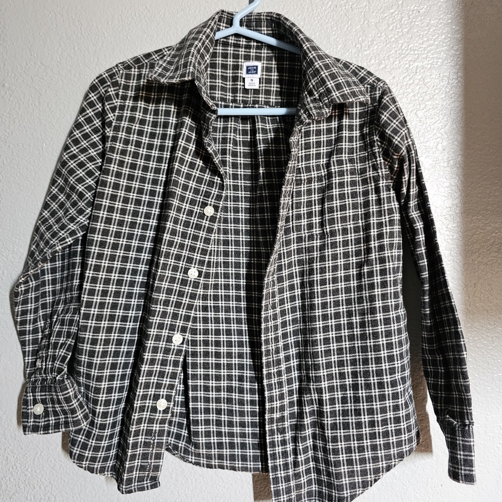 Janie and Jack brushed twill shirt